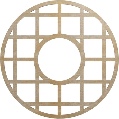 Ekena Millwork O'Neal Wood Fretwork Pierced Ceiling Medallion, Birch, 26"OD x 9 1/2"ID x 1/4"T CMWP26X26X0250ONBI
